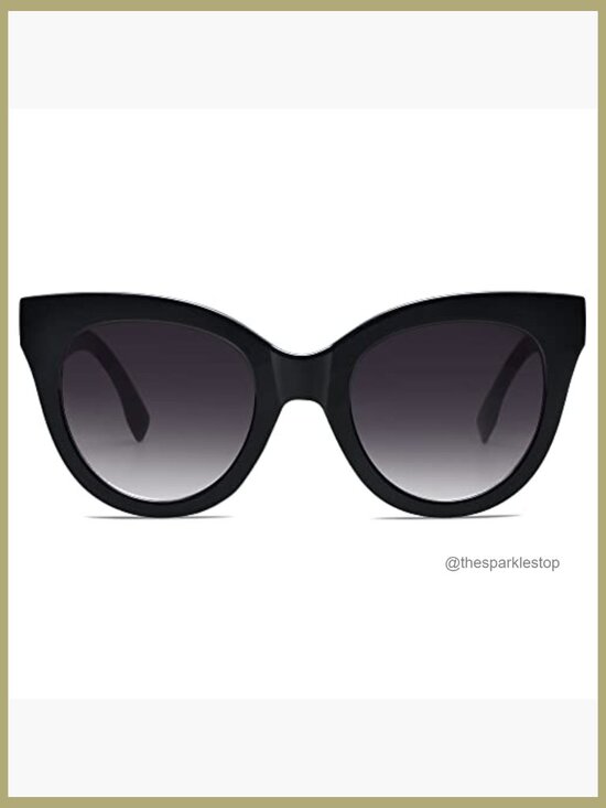 Retro Oversized Cateye Sunglasses with UV400 Protection main image 6